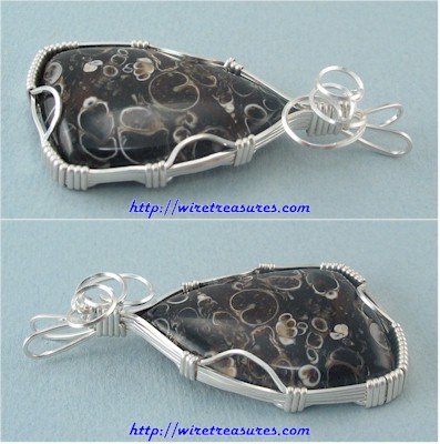 Turritella Jasper Pendant