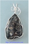 Turritella Jasper Pendant
