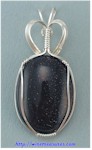 Blue Goldstone Pendant
