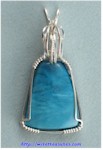 Swedish Blue Slag Pendant