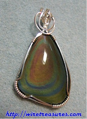 Rainbow Obsidian Pendant