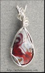 Red Lace Agate Pendant