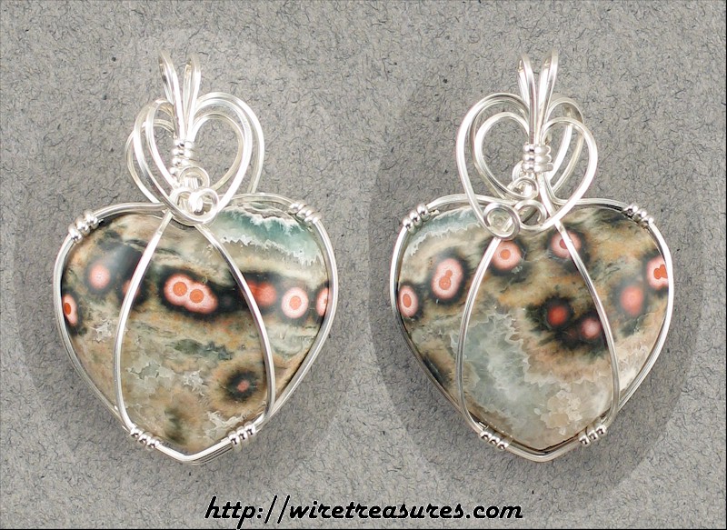 Ocean Jasper Heart Pendant