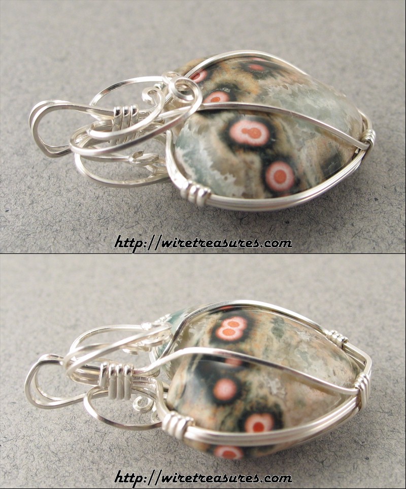Ocean Jasper Heart Pendant