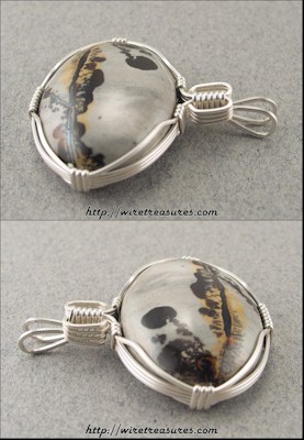 Chinese Picture Rock Pendant