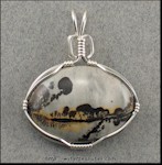 Chinese Picture Rock Pendant