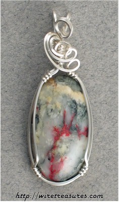 Cinnabar Quartz Pendant