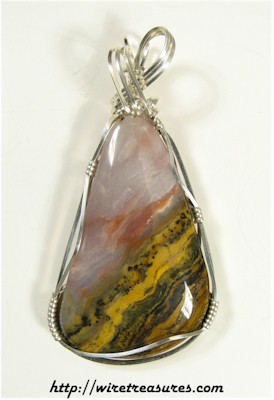 Rainbow Ridge Agate Pendant