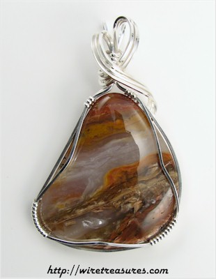 Rainbow Ridge Agate Pendant