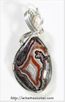 Red Lace Agate Pendant