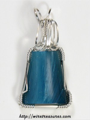 Swedish Blue Slag Pendant