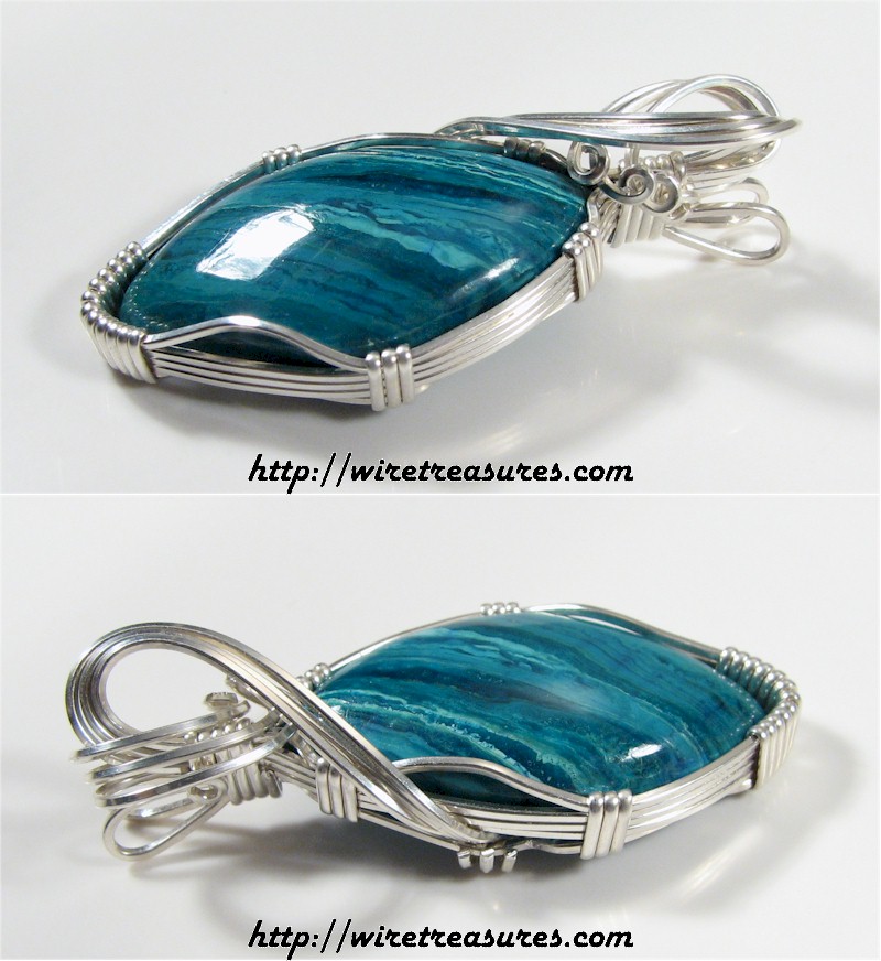 Chrysocolla & Malachite Pendant