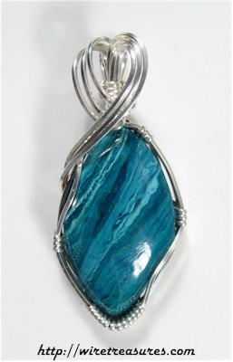Chrysocolla & Malachite Pendant