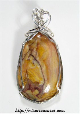 Lace Agate Pendant