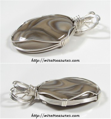 Polish Flint Pendant