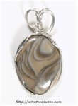 Polish Flint Pendant