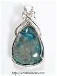Chrysocolla & Shattuckite Pendant