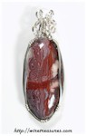 Red Lace Agate Pendant