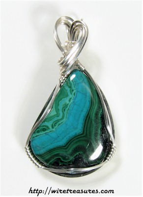 Chrysocolla & Malachite Pendant