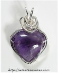 Amethyst Heart Pendant