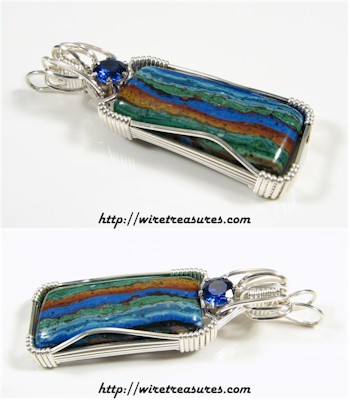 Rainbow Cal Silica Pendant