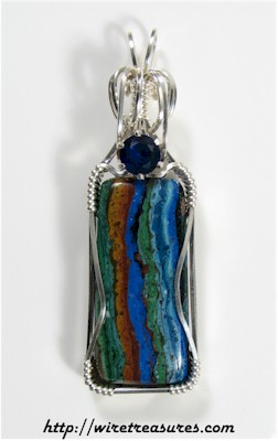Rainbow Cal Silica Pendant