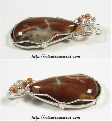 Seam Agate Pendant