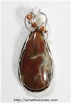 Seam Agate Pendant