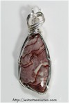 Peppermint Lace Agate Pendant