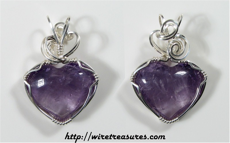 Amethyst Heart Pendant