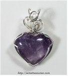 Amethyst Heart Pendant
