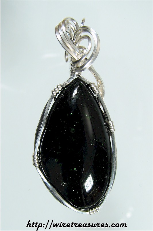 Green Goldstone Pendant