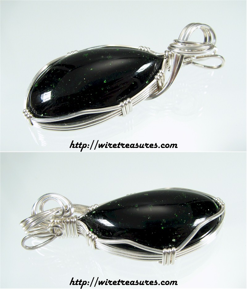 Green Goldstone Pendant