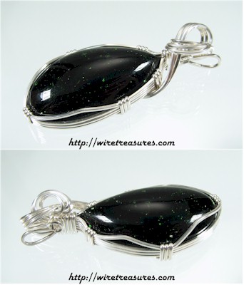 Green Goldstone Pendant