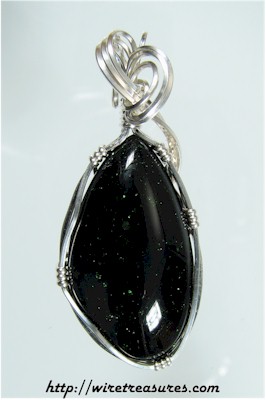 Green Goldstone Pendant