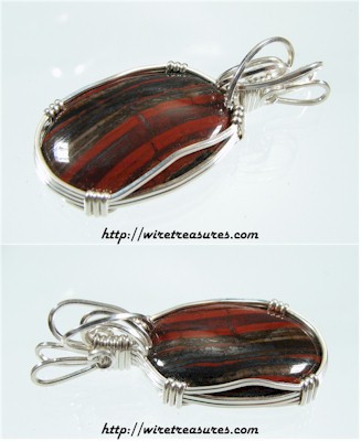Red Jasper (with Hematite) Pendant