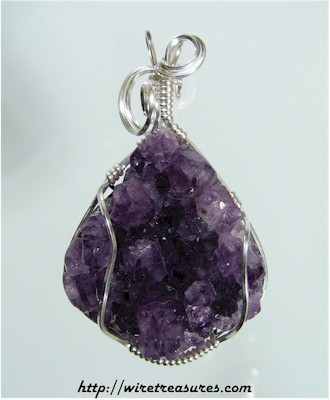 Amethyst Crystals Pendant
