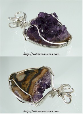 Amethyst Crystals Pendant