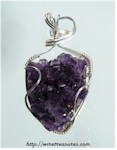 Amethyst Crystals Pendant