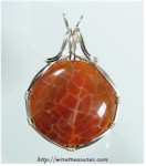 Honeycomb Chalcedony Pendant