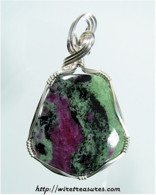 Ruby in Zoisite Pendant