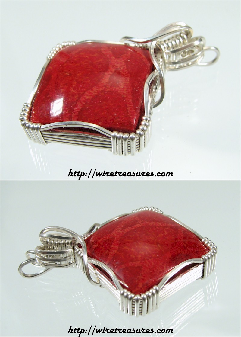 Red Sponge Coral Pendant