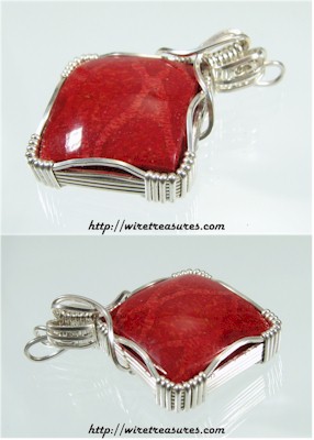 Red Sponge Coral Pendant