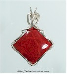 Red Sponge Coral Pendant