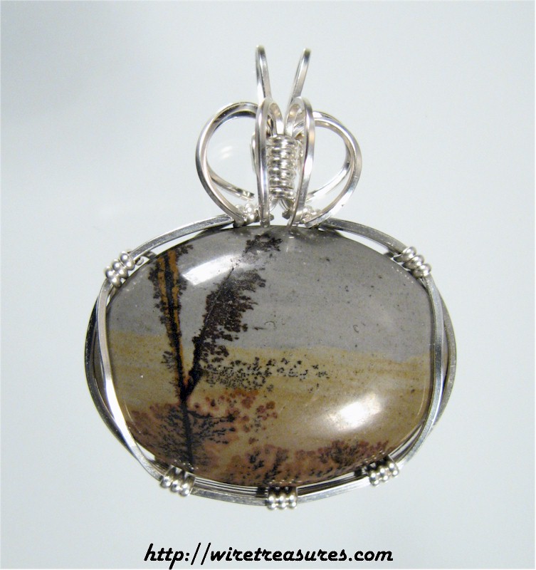 Chinese Picture Rock Pendant