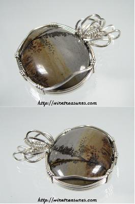 Chinese Picture Rock Pendant