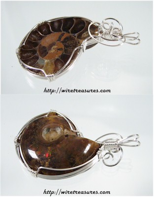 Ammonite Fossil Pendant