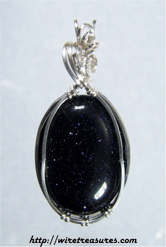 Blue Goldstone Pendant