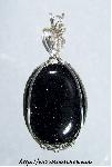 Blue Goldstone Pendant