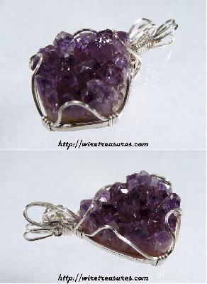 Amethyst Crystals Pendant